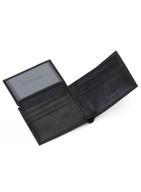 Calvin Klein Men's Leather Wallet, Black