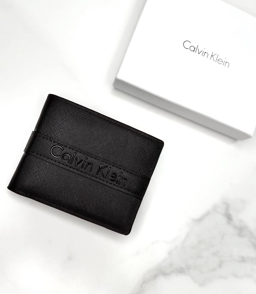 Calvin Klein Men's Leather Wallet, Black